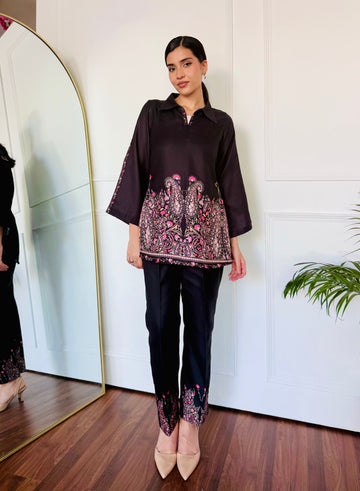 Bold Black Kurta Set